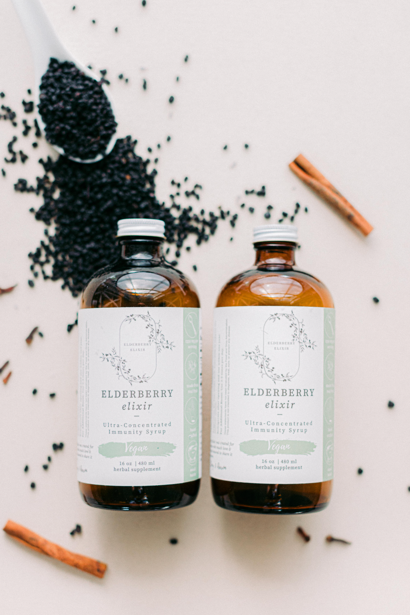 32oz Vegan- Elderberry Elixir