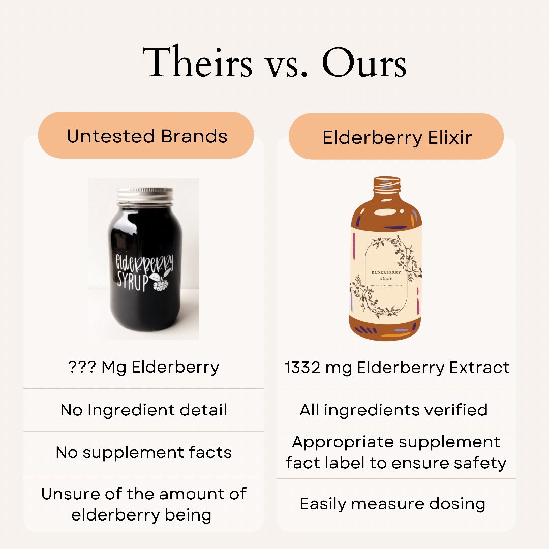 Vegan- Elderberry Elixir (16oz)