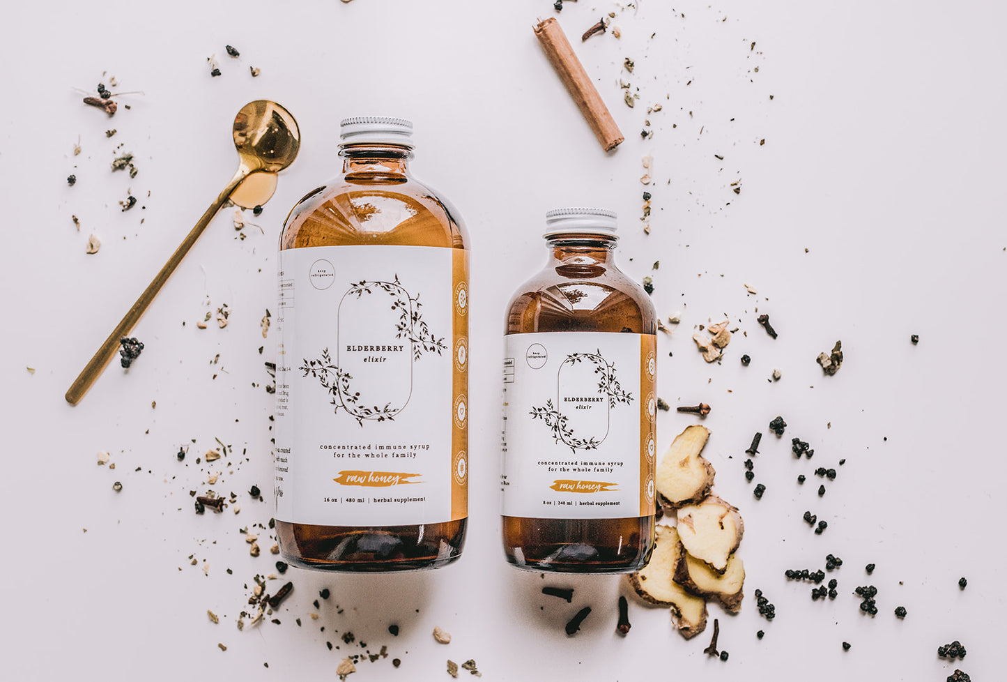Elderberry Elixir- 32oz (ships in two bottles)